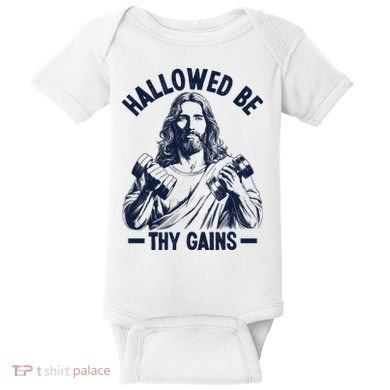 Hallowed Be Thy Gains Baby Bodysuit