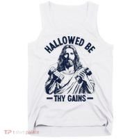 Hallowed Be Thy Gains Tank Top thumb 0