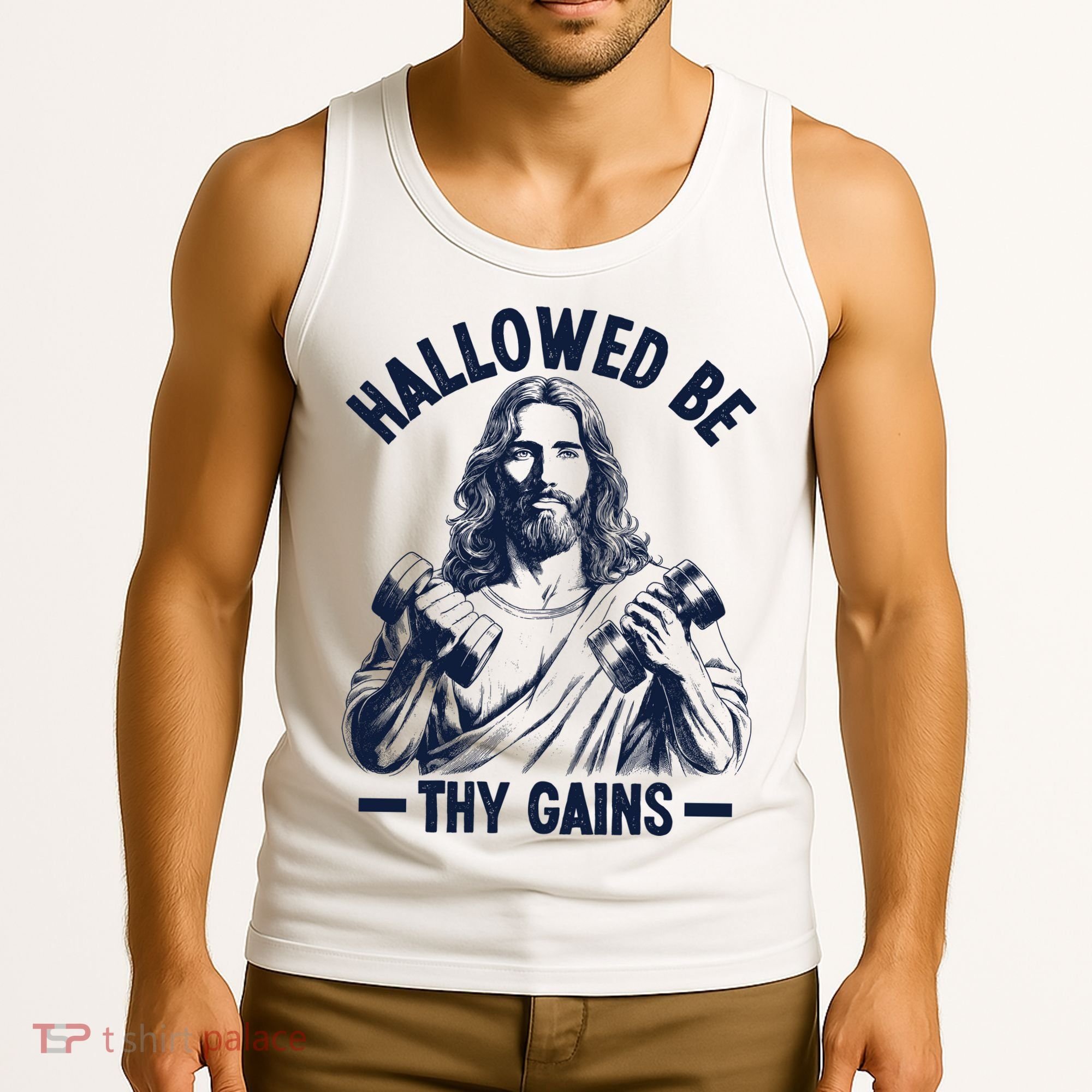 Hallowed Be Thy Gains Tank Top