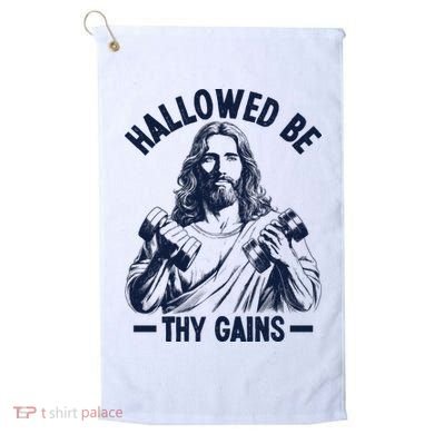 Hallowed Be Thy Gains Golf Towel