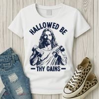 Hallowed Be Thy Gains Women's T-Shirt thumb 3