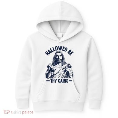 Hallowed Be Thy Gains Kids Hoodie