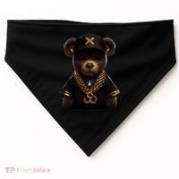 Hipster Bear Thug USA-Made Doggie Bandana thumb 0