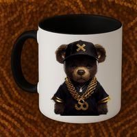 Hipster Bear Thug Coffee Mug thumb 2