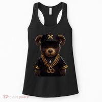 Hipster Bear Thug Women's Tank Top thumb 0