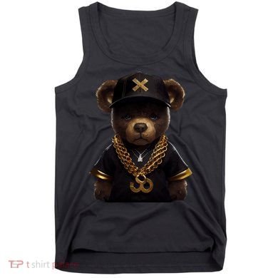 Hipster Bear Thug Tank Top