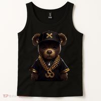 Hipster Bear Thug Tank Top thumb 2