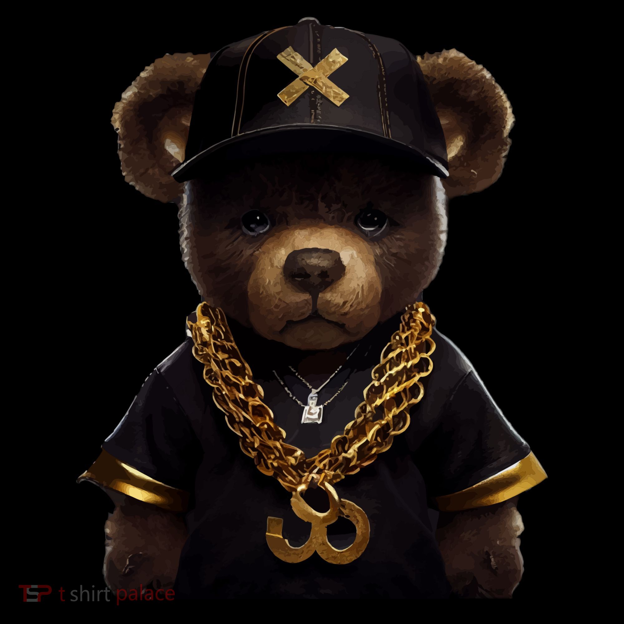 Hipster Bear Thug Tank Top