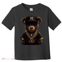Hipster Bear Thug Toddler T-Shirt thumb 0