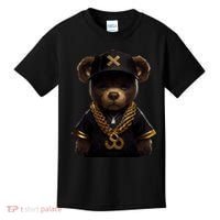 Hipster Bear Thug Kids T-Shirt thumb 0