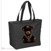 Hipster Bear Thug Tote Bag thumb 2