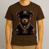 Hipster Bear Thug T-Shirt thumb 3
