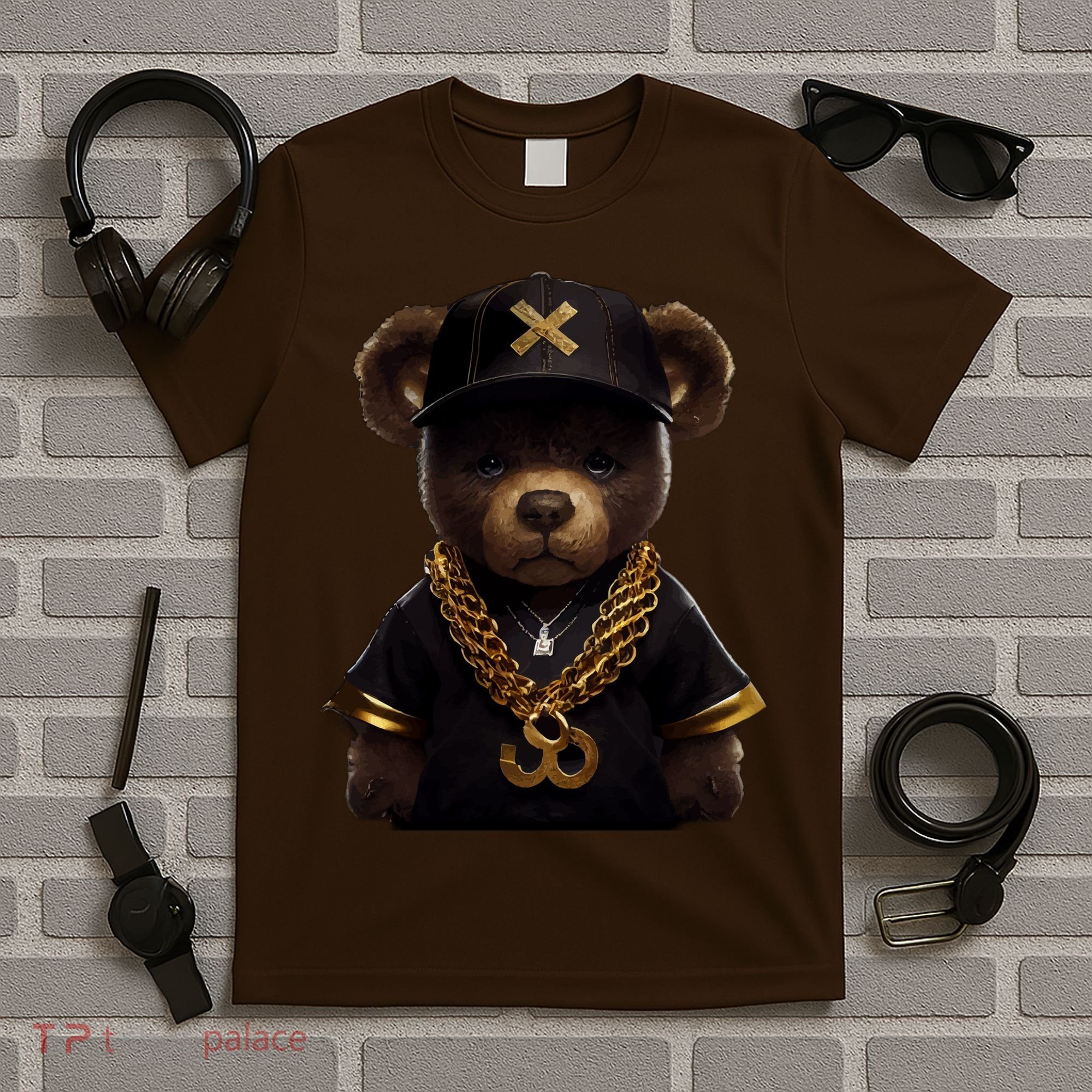Hipster Bear Thug T-Shirt