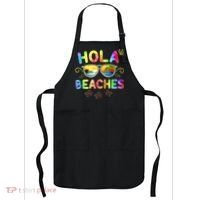 Hola Beaches Tie Dye Funny Beach Vacation Summer Apron thumb 0