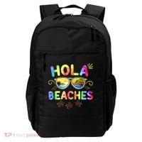 Hola Beaches Tie Dye Funny Beach Vacation Summer Backpack thumb 0
