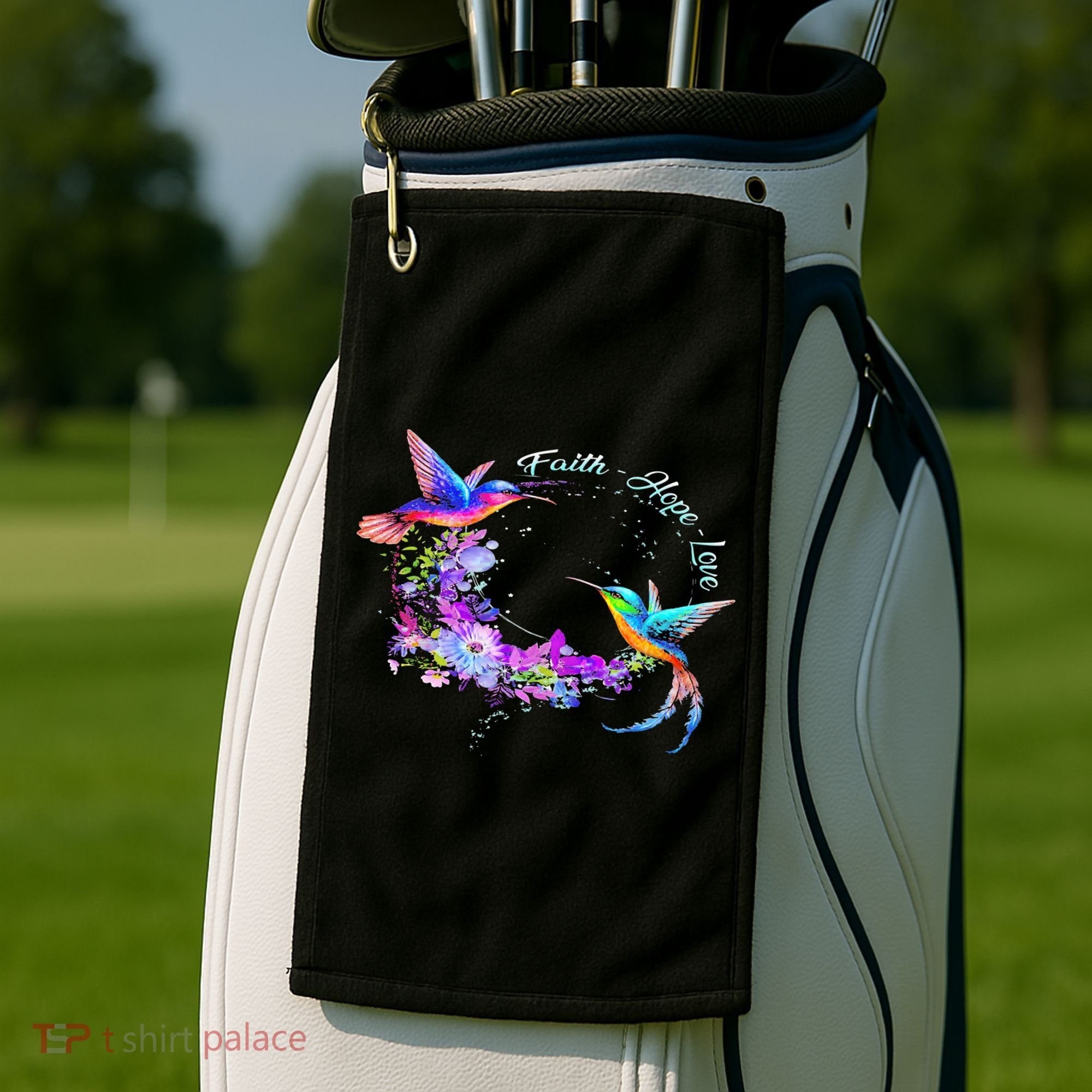 Hummingbird Bird Tree Beautiful Nature Spirit Gift Golf Towel