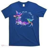 Hummingbird Bird Tree Beautiful Nature Spirit Gift T-Shirt thumb 0