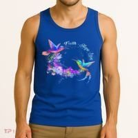 Hummingbird Bird Tree Beautiful Nature Spirit Gift Tank Top thumb 3