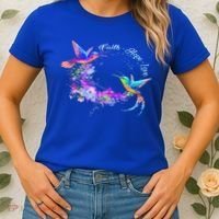 Hummingbird Bird Tree Beautiful Nature Spirit Gift Women's T-Shirt thumb 2