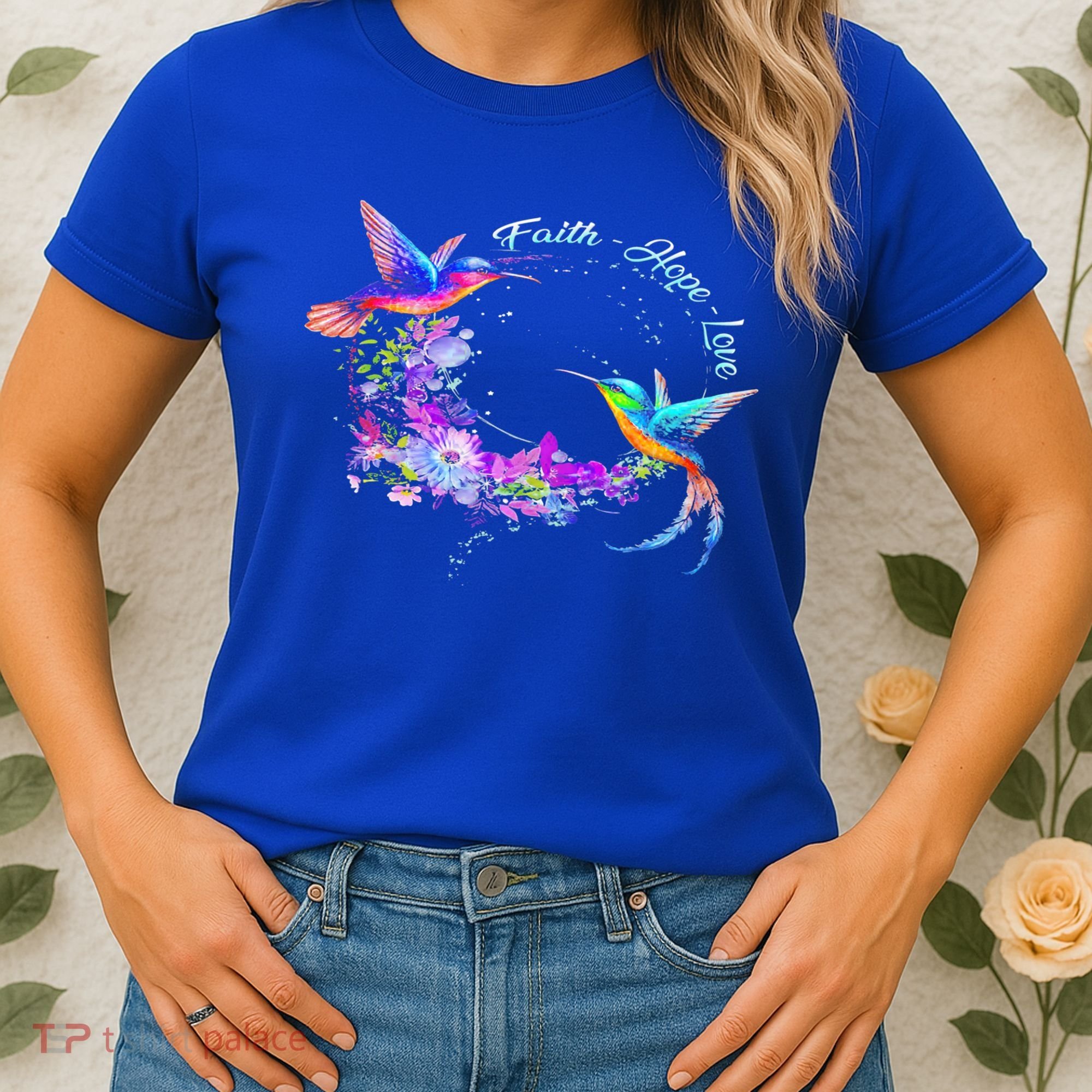 Hummingbird Bird Tree Beautiful Nature Spirit Gift Women's T-Shirt