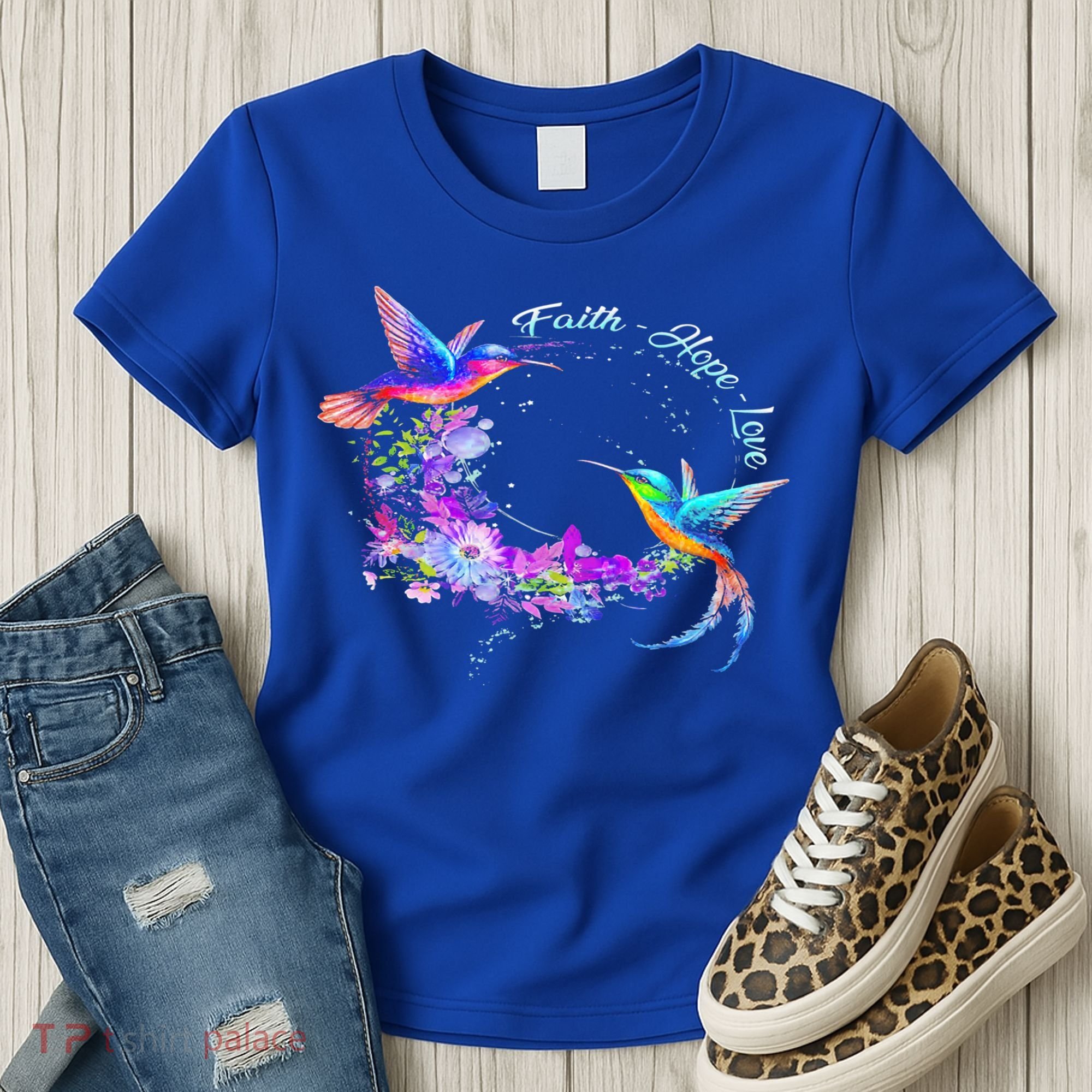 Hummingbird Bird Tree Beautiful Nature Spirit Gift Women's T-Shirt