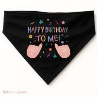 Happy Birthday To Me USA-Made Doggie Bandana thumb 0