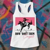 How Bout Them Cowgirls Boy Aint They Somethin Women's Tank Top thumb 3