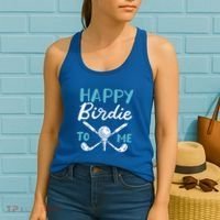 Happy Birdie To Me Golf Player Talk Golfer Golf Sport Lover Gift Women's Tank Top thumb 2