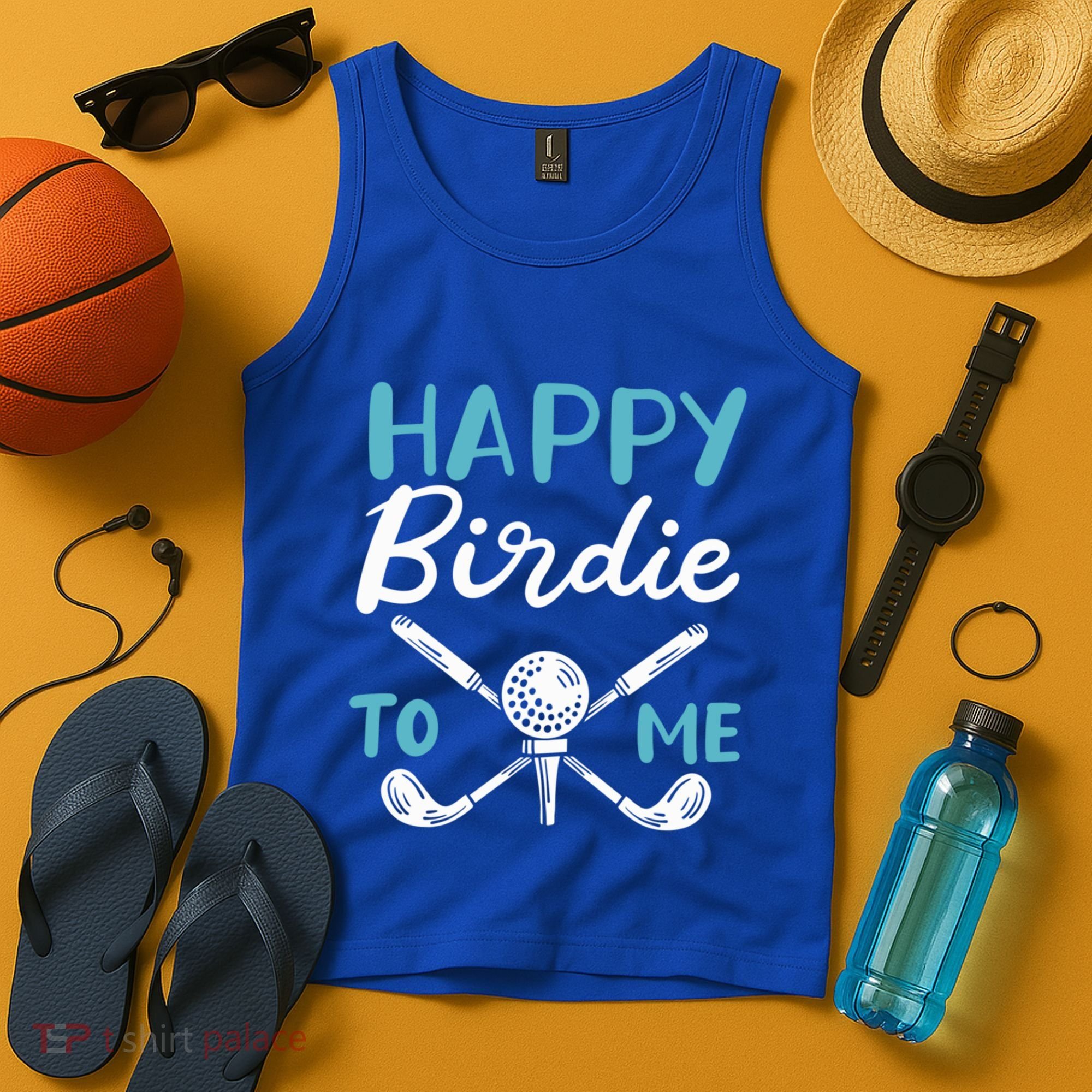 Happy Birdie To Me Golf Player Talk Golfer Golf Sport Lover Gift Tank Top