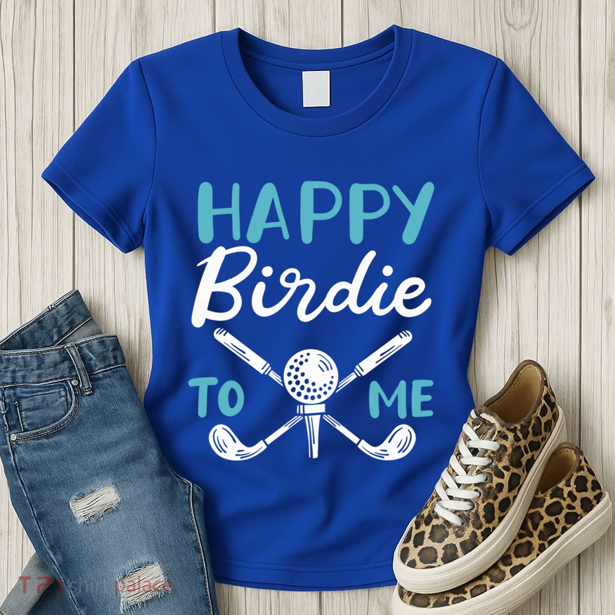 Happy Birdie To Me Golf Player Talk Golfer Golf Sport Lover Gift Women's T-Shirt