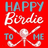 Happy Birdie To Me Golf Player Talk Golfer Golf Sport Lover Gift Santa Hat thumb 1