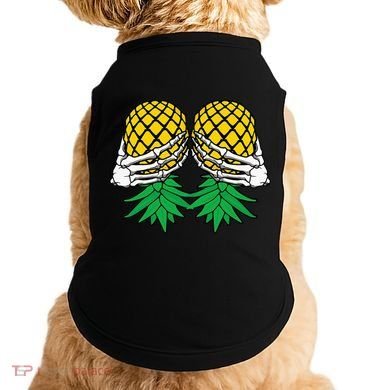 Halloween Boob Upside Down Pineapple Swinger Skeleton Hand Doggie Tank