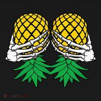 Halloween Boob Upside Down Pineapple Swinger Skeleton Hand Bucket Hat thumb 4