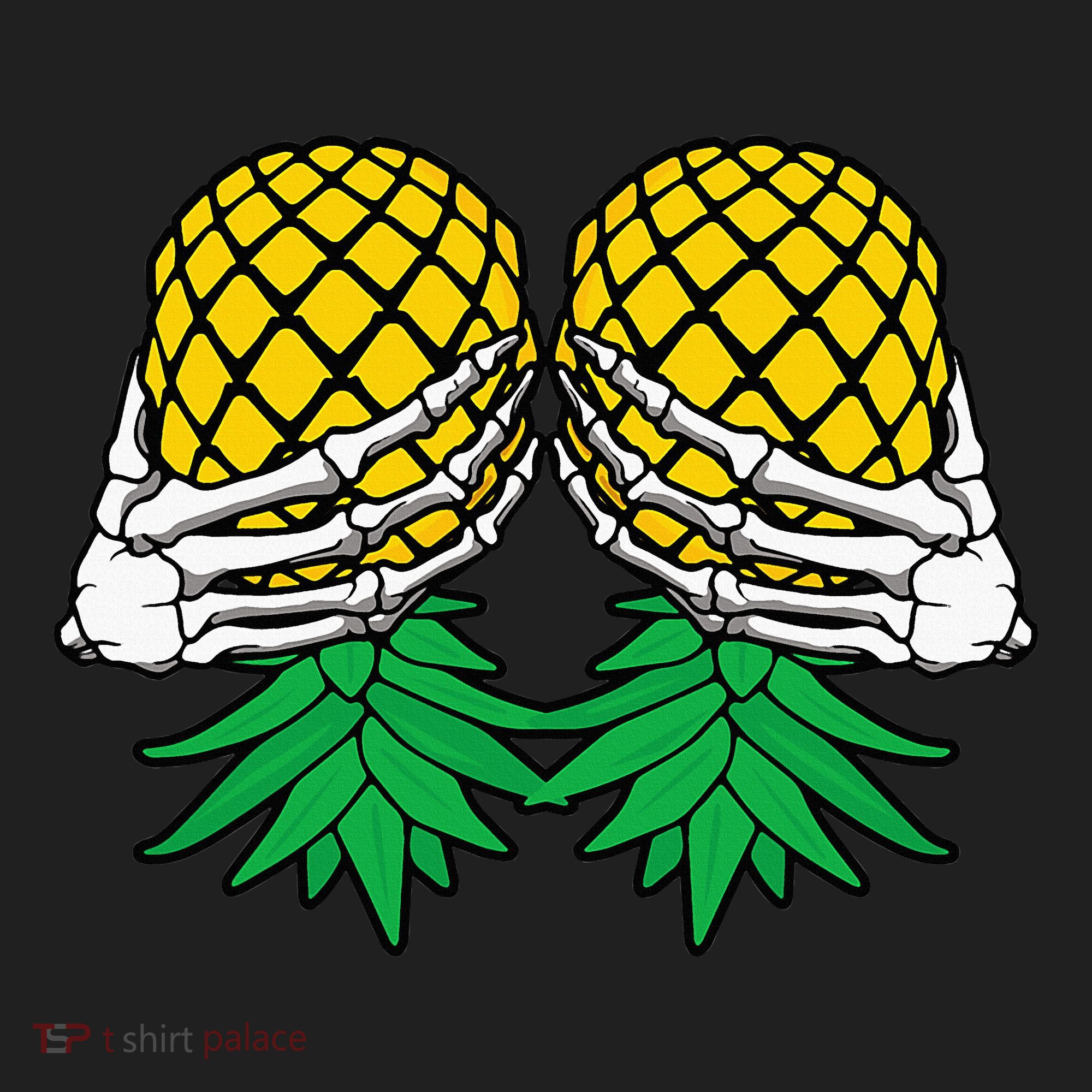 Halloween Boob Upside Down Pineapple Swinger Skeleton Hand Beanie