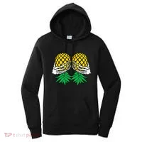 Halloween Boob Upside Down Pineapple Swinger Skeleton Hand Women's Hoodie thumb 0