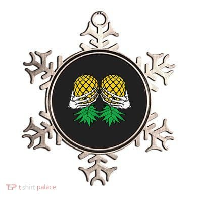 Halloween Boob Upside Down Pineapple Swinger Skeleton Hand Ornament