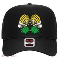 Halloween Boob Upside Down Pineapple Swinger Skeleton Hand Hat thumb 0