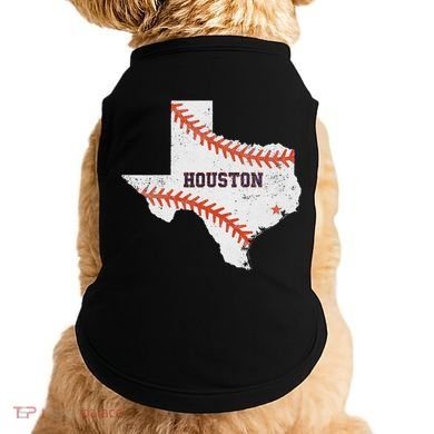 Houston Baseball Vintage Distressed Doggie Tank