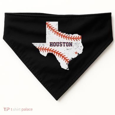 Houston Baseball Vintage Distressed USA-Made Doggie Bandana