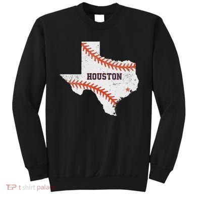 Houston Baseball Vintage Distressed Sweatshirt