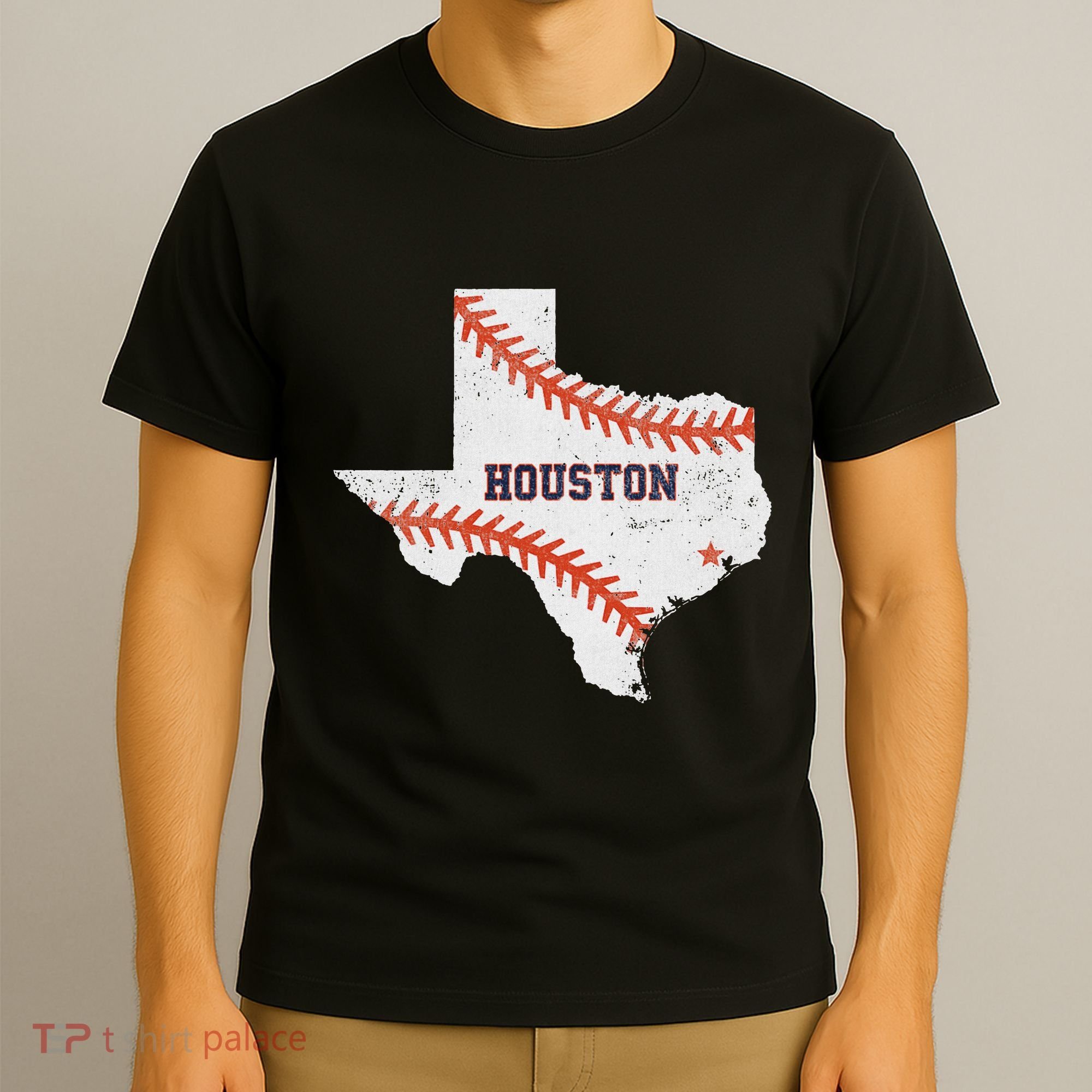 Houston Baseball Vintage Distressed T-Shirt