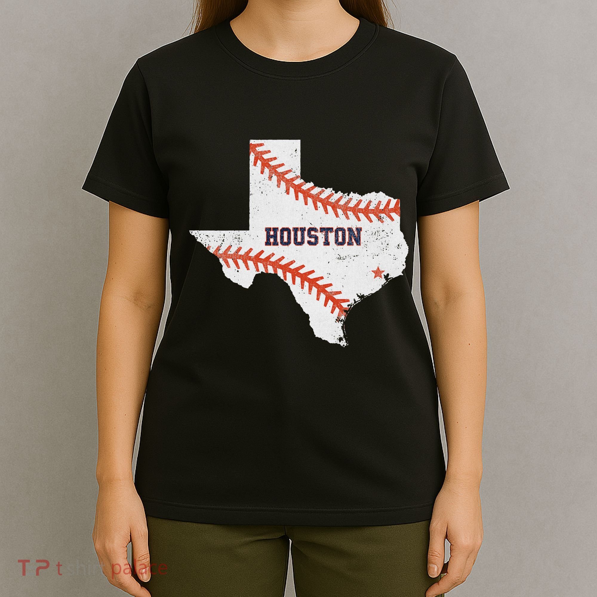 Houston Baseball Vintage Distressed T-Shirt