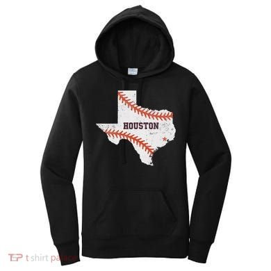 Houston Baseball Vintage Distressed Women's Hoodie
