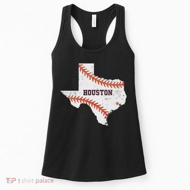 Houston Baseball Vintage Distressed Women's Tank Top
