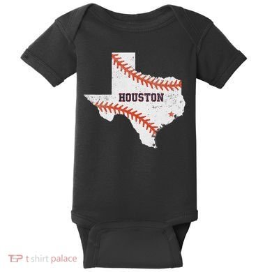 Houston Baseball Vintage Distressed Baby Bodysuit