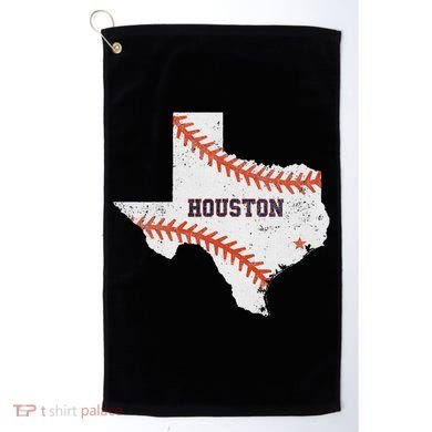 Houston Baseball Vintage Distressed Golf Towel