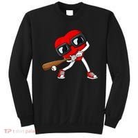 Heart Baseball Valentines Day Funny Boys Girls Kids TShirt Sweatshirt thumb 0
