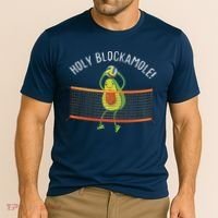 Holy Blockamole Volleyball Cute Funny Cooling Performance Crew T-Shirt thumb 2
