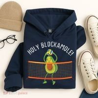 Holy Blockamole Volleyball Cute Funny Hoodie thumb 4