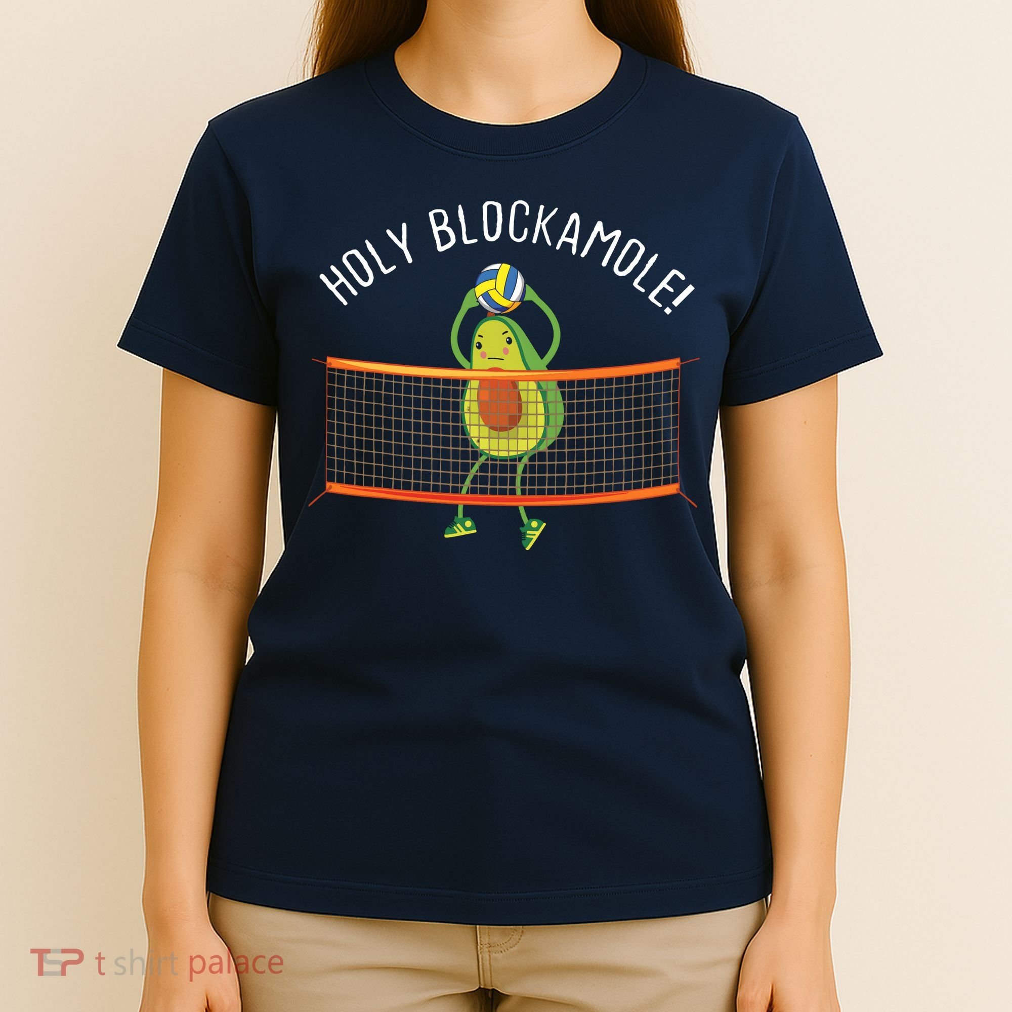 Holy Blockamole Volleyball Cute Funny T-Shirt